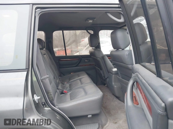 2002 Lexus LX 470 with VIN JTJHT00W923515897, listed as a IAAI auction lot 41155492 with 244,619 mi miles. Bid and sale history available at carsss.com. Image 8.