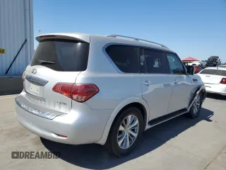 2015 Infiniti QX80 with VIN JN8AZ2NE4F9083791, listed as a Copart auction lot 72215874 with 82,691 mi miles and Salvage Title. Bid and sale history available at carsss.com. Image 3.