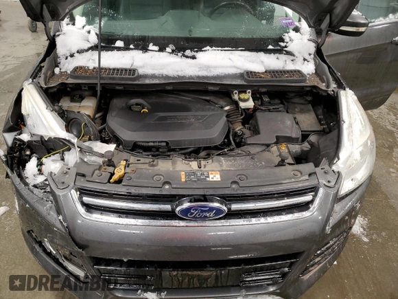 2015 Ford Escape Titanium with VIN 1FMCU9JX0FUA03009, listed as a Copart auction lot 50948755 with 133,748 mi miles and Salvage Title. Bid and sale history available at DreamBid. Image 14.