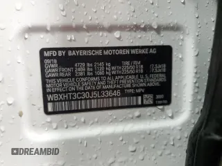 2018 BMW X1 xDrive28i with VIN WBXHT3C30J5L33646, listed as a Copart auction lot 46707525 with 82,656 mi miles and Salvage Title. Bid and sale history available at carsss.com. Image 14.