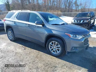 2020 Chevrolet Traverse LT Cloth with VIN 1GNEVGKW4LJ167615, listed as a IAAI auction lot 41622379 with 114,449 mi miles. Bid and sale history available at carsss.com. Image 1.