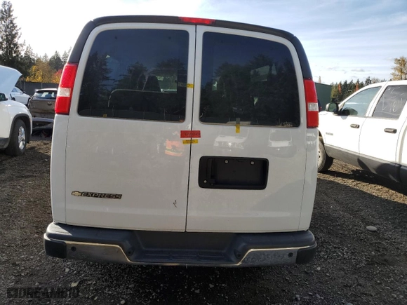 2019 Chevrolet Express Passenger LT with VIN 1GAZGPFG6K1363036, listed as a Copart auction lot 76491854 with 0 mi miles and Salvage Title. Bid and sale history available at carsss.com. Image 6.