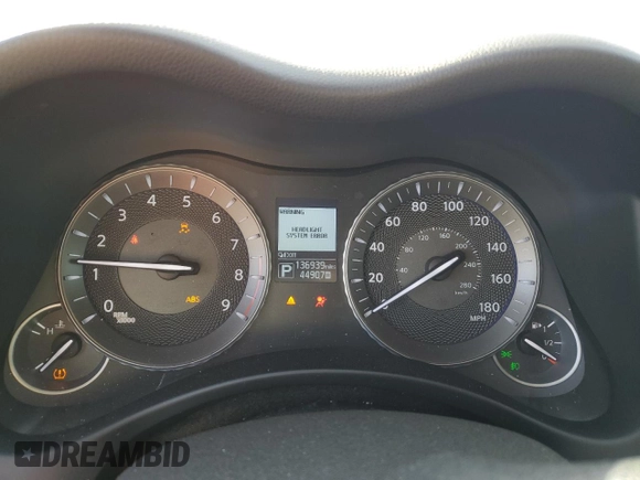 2017 Infiniti Q70 3.7 with VIN JN1BY1AP8HM740700, listed as a Copart auction lot 46144665 with 136,939 mi miles and Salvage Title. Bid and sale history available at DreamBid. Image 9.