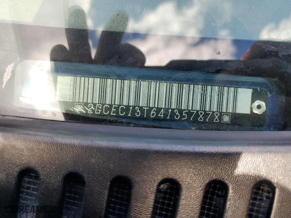 2004 Chevrolet Silverado 1500 Crew Cab LS with VIN 2GCEC13T641357878, listed as a Copart auction lot 42010475 with 216,777 mi miles and Salvage Title. Bid and sale history available at carsss.com. Image 12.