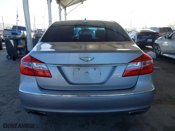 2013 Hyundai Genesis 3.8L with VIN KMHGC4DD8DU227084, listed as a IAAI auction lot 41808591 with 148,557 mi miles. Bid and sale history available at carsss.com. Image 16.