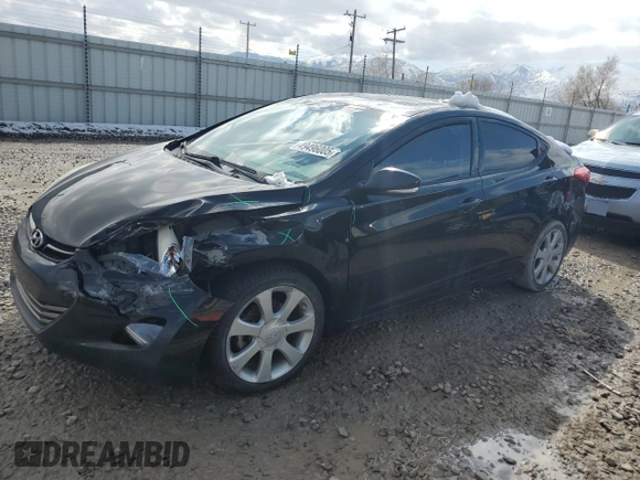 2013 Hyundai Elantra GLS with VIN 5NPDH4AE5DH335890, listed as a Copart auction lot 49496005 with 179,897 mi miles and Salvage title. Bid and sale history available at DreamBid. Image 1.