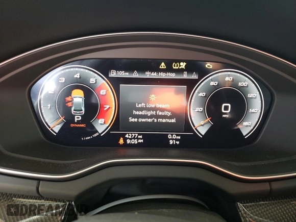 2023 Audi SQ5 Premium Plus with VIN WA1B4AFY5P2035643, listed as a Copart auction lot 59075603 with 4,277 mi miles. Bid and sale history available at carsss.com. Image 9.
