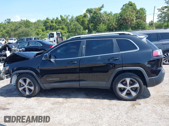 2019 Jeep Cherokee Limited with VIN 1C4PJLDX4KD439914, listed as a IAAI auction lot 42384981 with 52,470 mi miles and . Bid and sale history available at DreamBid. Image 14.