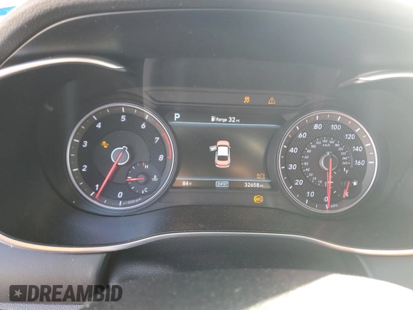 2020 Genesis G70 2.0T with VIN KMTG34LA0LU059887, listed as a Copart auction lot 76616894 with 32,658 mi miles and Salvage title. Bid and sale history available at DreamBid. Image 9.