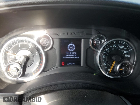 2021 Ram 3500 Tradesman with VIN 3C63RRGL3MG666284, listed as a Copart auction lot 71213634 with 22,582 mi miles and Salvage Title. Bid and sale history available at carsss.com. Image 9.