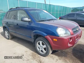 2005 Hyundai Tucson GL with VIN KM8JM12B55U233123, listed as a IAAI auction lot 42216507 with 234,000 mi miles and . Bid and sale history available at DreamBid. Image 1.