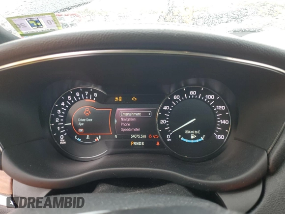 2019 Lincoln MKC Reserve with VIN 5LMCJ3D92KUL27556, listed as a Copart auction lot 48962755 with 54,075 mi miles and Salvage Title. Bid and sale history available at DreamBid. Image 9.