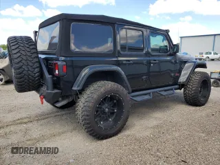 2023 Jeep Wrangler Rubicon with VIN 1C4HJXFG3PW682375, listed as a Copart auction lot 73969434 with Not provided miles and Salvage title. Bid and sale history available at DreamBid. Image 3.