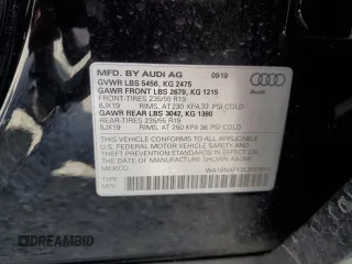 2020 Audi Q5 Premium Plus with VIN WA1BNAFY2L2013610, listed as a Copart auction lot 57633135 with 27,835 mi miles and Salvage title. Bid and sale history available at DreamBid. Image 14.