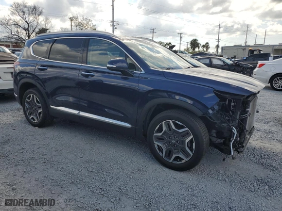 2021 Hyundai Santa Fe Limited with VIN 5NMS44AL0MH315111, listed as a Copart auction lot 43872555 with 19,179 mi miles and Salvage Title. Bid and sale history available at carsss.com. Image 4.