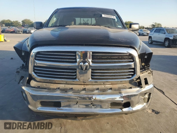 2014 Ram 1500 Lone Star z VIN 1C6RR6LG3ES173278, wystawiony jako Copart lot #74332914 z przebiegiem 129 117 mil mil oraz Szkoda całkowita • Salvage title. Historia ofert i sprzedaży dostępna na DreamBid. Obrazek 5.
