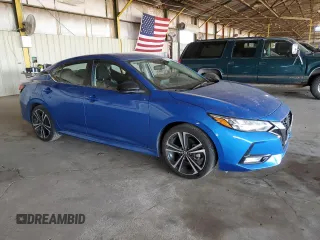 2021 Nissan Sentra SR z VIN 3N1AB8DV7MY327125, wystawiony jako Copart lot #59813715 z przebiegiem 24 576 mil mil oraz Szkoda całkowita • Salvage title. Historia ofert i sprzedaży dostępna na DreamBid. Obrazek 4.