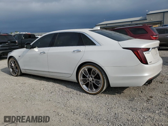 2019 Cadillac CT6 Luxury AWD with VIN 1G6KB5RS7KU123104, listed as a Copart auction lot 54058065 with 75,921 mi miles and Salvage title. Bid and sale history available at DreamBid. Image 2.