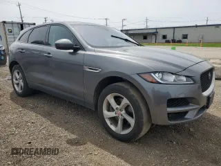 2018 Jaguar F-Pace 30t Premium with VIN SADCJ2GX2JA235993, listed as a Copart auction lot 55149465 with 107,291 mi miles and Salvage title. Bid and sale history available at DreamBid. Image 4.