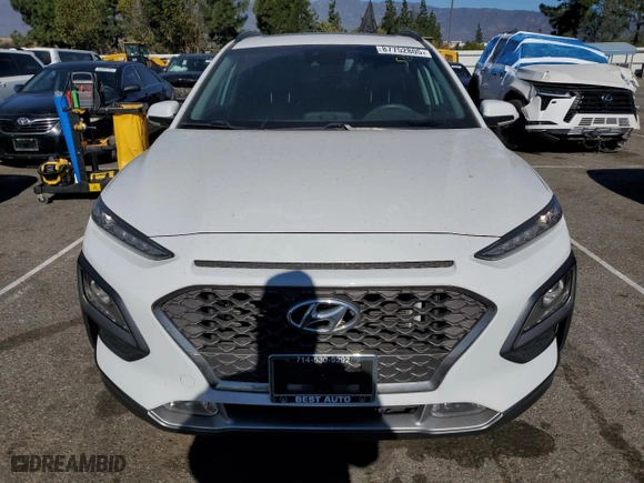 2019 Hyundai Kona Ultimate with VIN KM8K53A55KU197874, listed as a Copart auction lot 87752805 with 33,551 mi miles and Salvage Title. Bid and sale history available at carsss.com. Image 5.