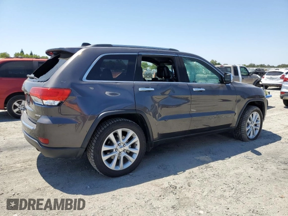 2017 Jeep Grand Cherokee Limited with VIN 1C4RJEBG5HC732162, listed as a Copart auction lot 60524005 with 82,058 mi miles and Salvage title. Bid and sale history available at DreamBid. Image 3.