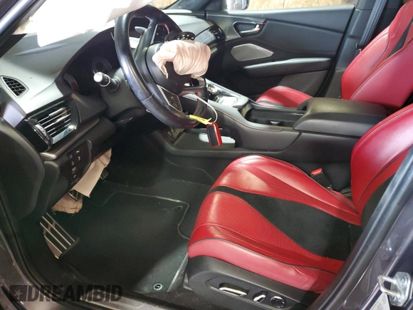 2021 Acura RDX w/A-Spec Package z VIN 5J8TC2H65ML022672, wystawiony jako Copart lot #60794045 z przebiegiem 70 000 mil mil oraz Szkoda całkowita • Salvage title. Historia ofert i sprzedaży dostępna na DreamBid. Obrazek 7.