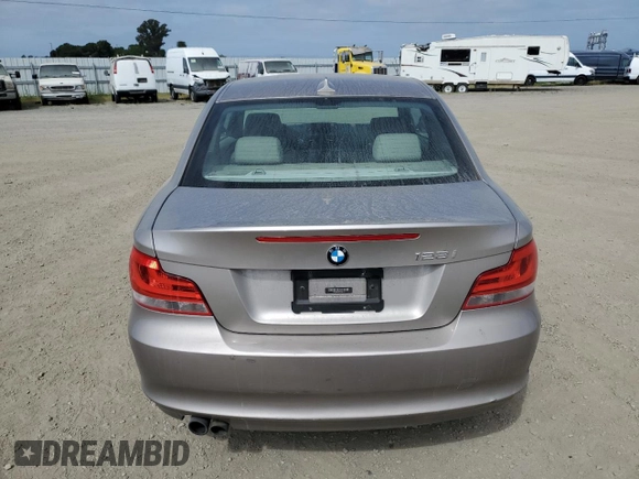 2012 BMW 1 Series 128i with VIN WBAUP9C59CVL91758, listed as a Copart auction lot 53908995 with 88,760 mi miles and Salvage title. Bid and sale history available at DreamBid. Image 6.