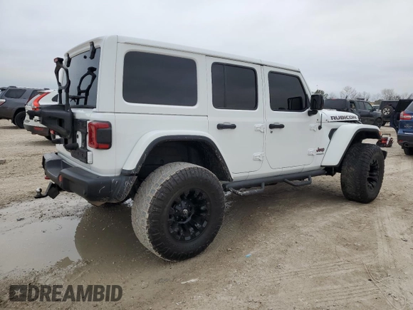 2018 Jeep Wrangler Unlimited Rubicon z VIN 1C4HJXFN5JW198679, wystawiony jako Copart lot #46164715 z przebiegiem 103 795 mil mil oraz Szkoda całkowita • Salvage title. Historia ofert i sprzedaży dostępna na DreamBid. Obrazek 3.