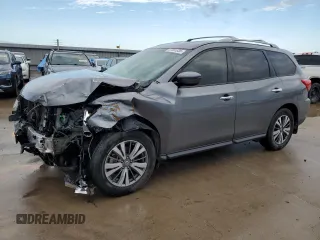 2020 Nissan Pathfinder S z VIN 5N1DR2AN3LC614066, wystawiony jako Copart lot #47091335 z przebiegiem 97 474 mil mil oraz Szkoda całkowita • Salvage title. Historia ofert i sprzedaży dostępna na DreamBid. Obrazek 1.