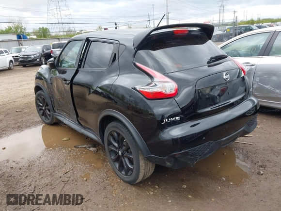 2015 Nissan Juke S with VIN JN8AF5MV4FT557334, listed as a IAAI auction lot 42043582 with 82,509 mi miles and . Bid and sale history available at carsss.com. Image 3.