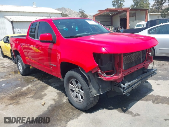 2019 Chevrolet Colorado 2WD Work Truck with VIN 1GCHSBEN3K1100815, listed as a IAAI auction lot 42127659 with Not Provided miles and . Bid and sale history available at DreamBid. Image 1.