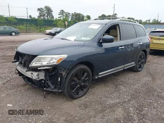2013 Nissan Pathfinder SV with VIN 5N1AR2MM2DC633232, listed as a IAAI auction lot 42463619 with 128,131 mi miles and . Bid and sale history available at DreamBid. Image 2.