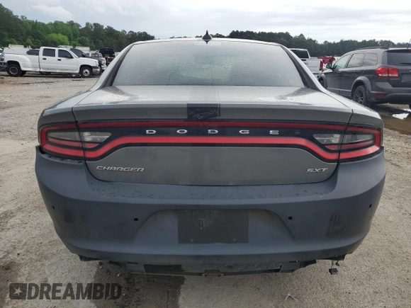 2017 Dodge Charger SXT with VIN 2C3CDXHG4HH641871, listed as a Copart auction lot 54584755 with 136,499 mi miles and Clean Title. Bid and sale history available at carsss.com. Image 6.