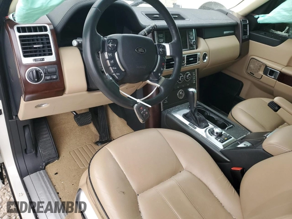 2010 Land Rover Range Rover HSE с VIN SALME1D43AA308421, выставлен на аукционе Copart как лот 54432765 с пробегом Не указан миль и Списание • Salvage title. История ставок и продаж доступна на DreamBid. Изображение 8.