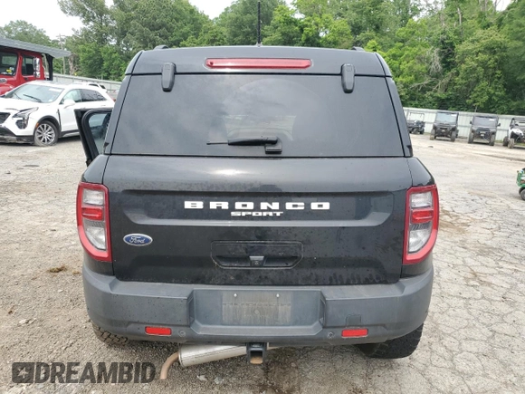 2021 Ford Bronco Sport Big Bend with VIN 3FMCR9B62MRA10653, listed as a Copart auction lot 55116505 with 100,442 mi miles and Salvage title. Bid and sale history available at DreamBid. Image 6.