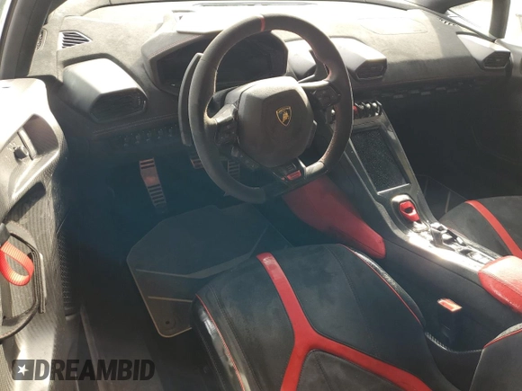 2022 Lamborghini Huracan z VIN ZHWUA6ZX0NLA18998, wystawiony jako Copart lot #87111104 z przebiegiem Nie podano mil oraz Nie do naprawy • Non repairable. Historia ofert i sprzedaży dostępna na DreamBid. Obrazek 8.