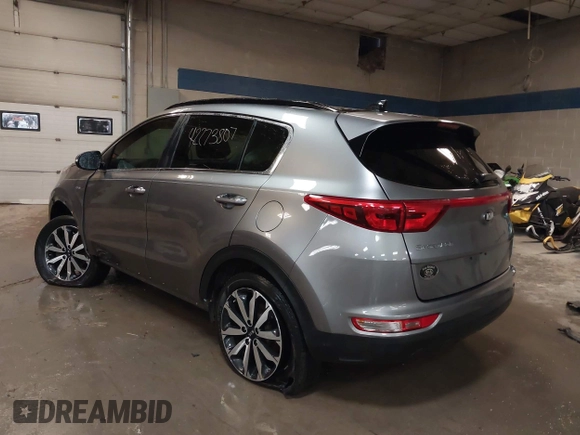 2019 Kia Sportage EX with VIN KNDPNCACXK7550830, listed as a IAAI auction lot 42273807 with 63,645 mi miles and . Bid and sale history available at DreamBid. Image 3.