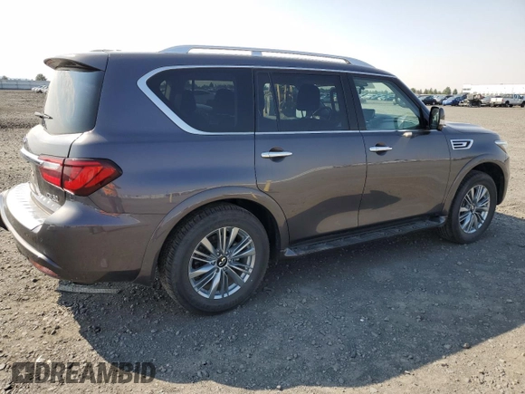 2024 Infiniti QX80 LUXE with VIN JN8AZ2AE4R9328471, listed as a Copart auction lot 69869294 with 17,071 mi miles and Clean Title. Bid and sale history available at carsss.com. Image 3.