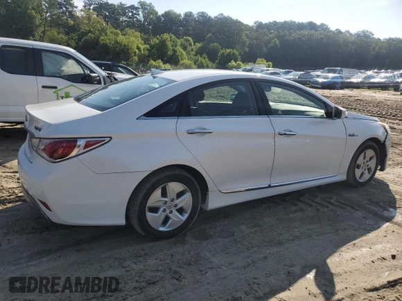 2012 Hyundai Sonata Hybrid with VIN KMHEC4A48CA044280, listed as a Copart auction lot 63344125 with 189,116 mi miles and Clean title. Bid and sale history available at DreamBid. Image 3.