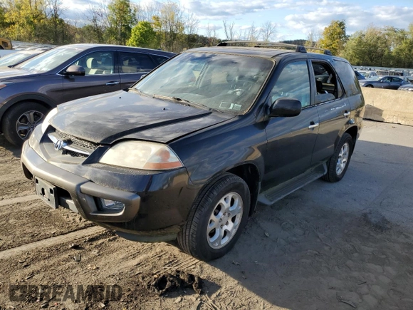 2001 Acura MDX Touring Pkg with VIN 2HNYD18641H002251, listed as a Copart auction lot 75294554 with 159,425 mi miles and Clean Title. Bid and sale history available at carsss.com. Image 1.