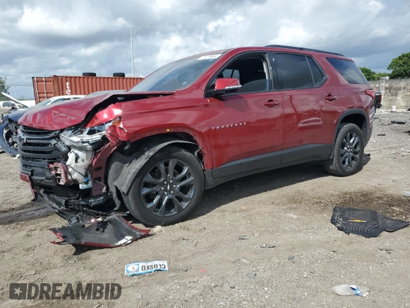 2018 Chevrolet Traverse RS with VIN 1GNERJKX6JJ157417, listed as a Copart auction lot 72474644 with 97,301 mi miles and Non Repairable. Bid and sale history available at carsss.com. Image 1.