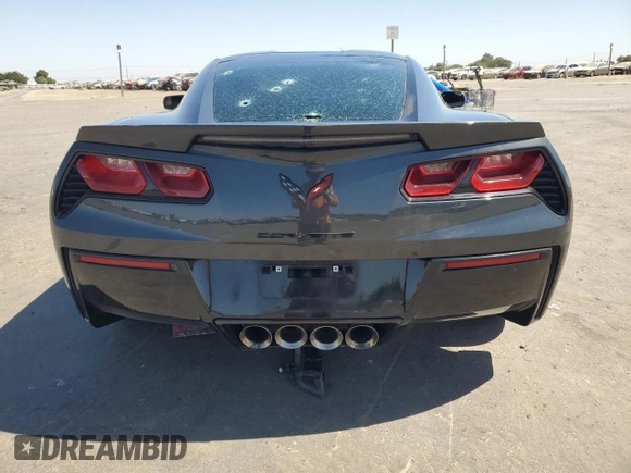 2019 Chevrolet Corvette 1LT with VIN 1G1YB2D79K5105215, listed as a Copart auction lot 71198074 with 23,636 mi miles and Salvage Title. Bid and sale history available at carsss.com. Image 6.