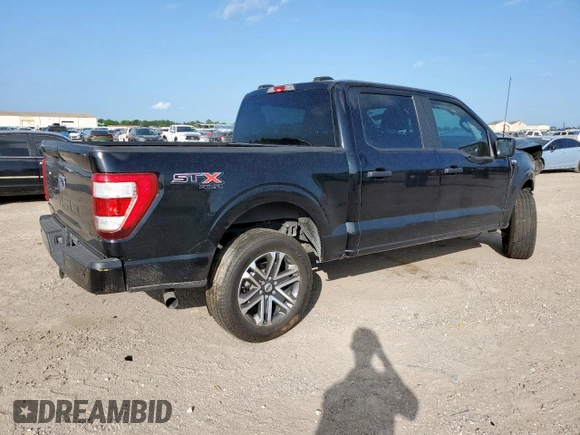 2021 Ford F-150 XL with VIN 1FTFW1E50MFB62183, listed as a Copart auction lot 60079265 with 151,203 mi miles and Salvage title. Bid and sale history available at DreamBid. Image 3.