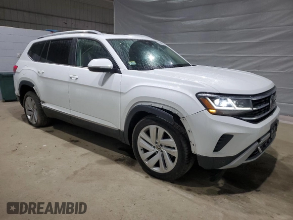 2021 Volkswagen Atlas SEL with VIN 1V2BR2CA0MC581890, listed as a Copart auction lot 49646715 with 78,549 mi miles and Salvage title. Bid and sale history available at DreamBid. Image 4.