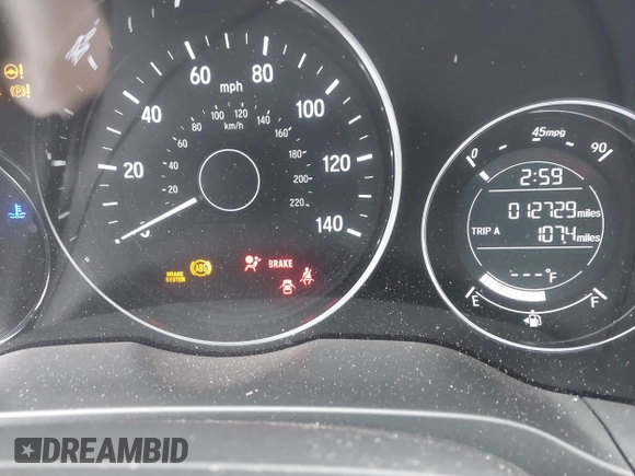 2018 Honda HR-V EX-L Navi with VIN 3CZRU6H76JM705801, listed as a IAAI auction lot 41555125 with 12,729 mi miles. Bid and sale history available at carsss.com. Image 7.
