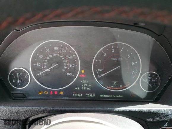 2013 BMW 3 Series 328i xDrive z VIN WBA3B3C56DF542445, wystawiony jako Copart lot #51684005 z przebiegiem 113 141 mil mil oraz Szkoda całkowita • Salvage title. Historia ofert i sprzedaży dostępna na DreamBid. Obrazek 9.