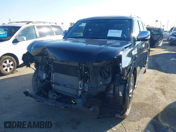 2021 Nissan Armada Platinum with VIN JN8AY2DB4M9793104, listed as a IAAI auction lot 41267471 with 33,616 mi miles. Bid and sale history available at carsss.com. Image 18.