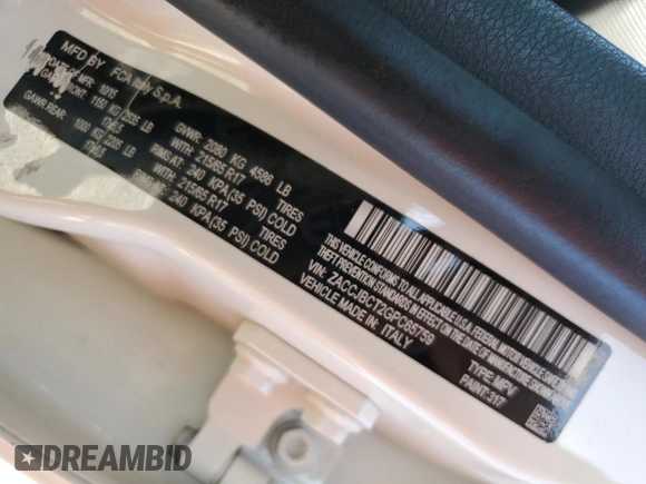 2016 Jeep Renegade Trailhawk with VIN ZACCJBCT2GPC65759, listed as a Copart auction lot 48846715 with 134,894 mi miles and Salvage title. Bid and sale history available at DreamBid. Image 13.