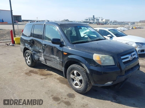 2006 Honda Pilot EX-L with VIN 5FNYF18766B008879, listed as a IAAI auction lot 41797763 with 398,242 mi miles and . Bid and sale history available at DreamBid. Image 1.