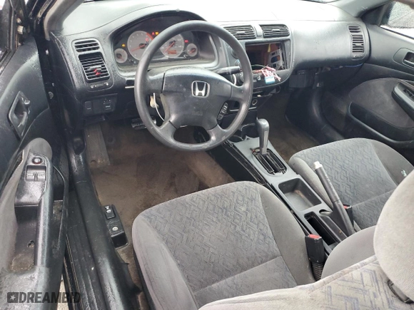 2002 Honda Civic LX with VIN 1HGEM22572L107127, listed as a Copart auction lot 49321675 with 223,555 mi miles and Salvage Title. Bid and sale history available at carsss.com. Image 8.